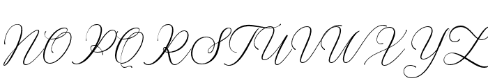 The Ragland Script Font UPPERCASE
