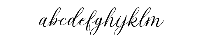 The Ragland Script Font LOWERCASE