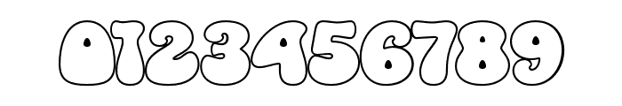 The Retro Eighties Outline Reg Font OTHER CHARS