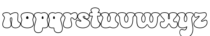 The Retro Eighties Outline Reg Font LOWERCASE
