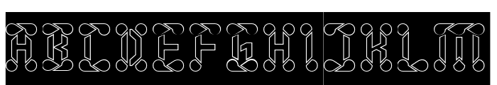 The Right Person-Hollow-Inverse Font UPPERCASE