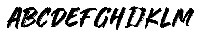 The Rocky Regular Font UPPERCASE