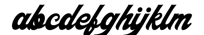The Rollingstar regular Font LOWERCASE