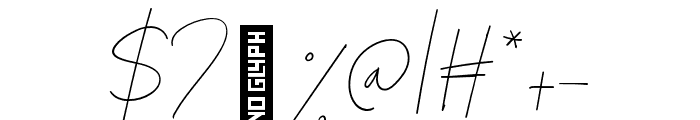 The Rosmarie Signature Regular Font OTHER CHARS