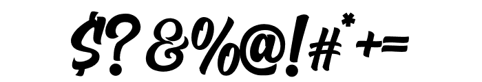 The Rughton Script Font OTHER CHARS