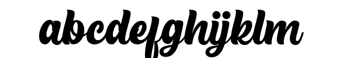 The Rughton Script Font LOWERCASE