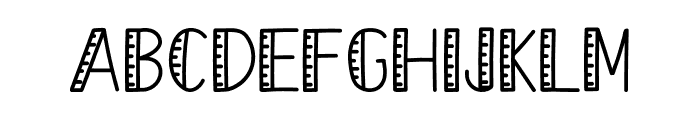 The Ruler Font UPPERCASE