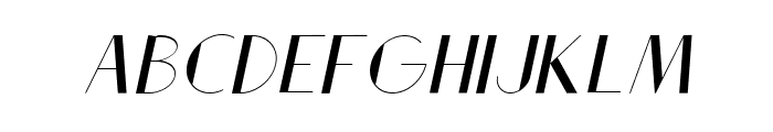 The Ruttmey Italic Font UPPERCASE