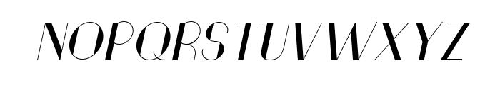 The Ruttmey Italic Font UPPERCASE