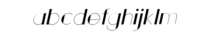 The Ruttmey Italic Font LOWERCASE