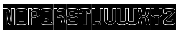 The SECRET AGENT-Hollow-Inverse Font UPPERCASE