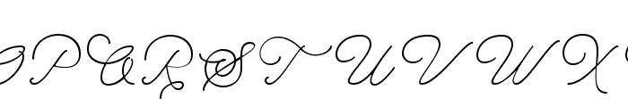 The Saily Font UPPERCASE