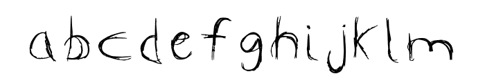 The Scratcher Light Font LOWERCASE