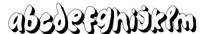 The Scratches Extrude Regular Font LOWERCASE