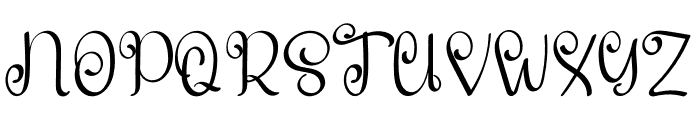 The Sewing Font UPPERCASE