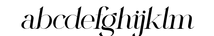 The Shyte Italic Font LOWERCASE