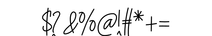 The Signature Font OTHER CHARS