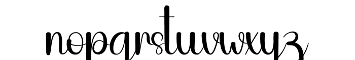 The Silhouette Font LOWERCASE