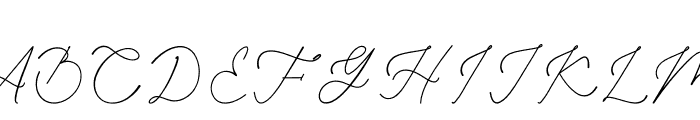 The Smooth Script Font UPPERCASE