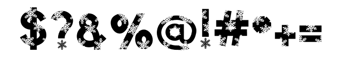 The Snowflake Font OTHER CHARS
