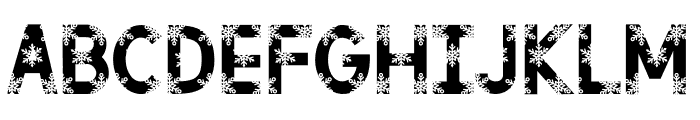 The Snowflake Font UPPERCASE