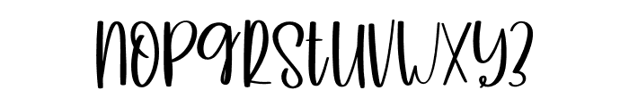The Summer Signature Font UPPERCASE