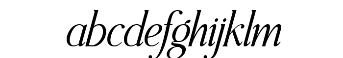 The Sunshine Display Italic Reg Font LOWERCASE