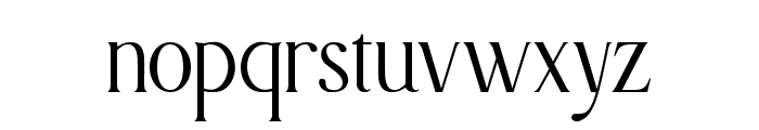 The Sunshine Display Regular Rg Font LOWERCASE