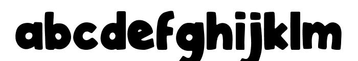 The Tebal Regular Font LOWERCASE