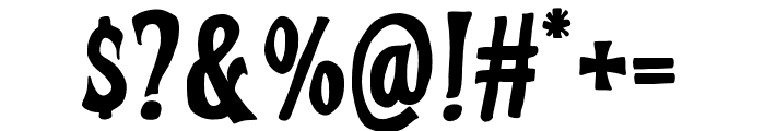 The Tragic Romantic Regular Font OTHER CHARS