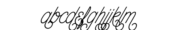 The Wahhabi Script Condensed Alt Font LOWERCASE