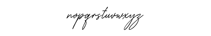 The Wedding Signature Regular Font LOWERCASE