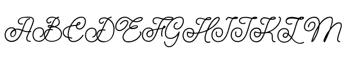 The Weddington Font UPPERCASE