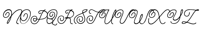 The Weddington Font UPPERCASE