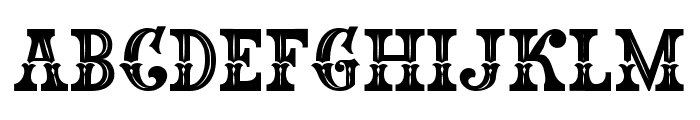 The Western Gold Regular Font LOWERCASE
