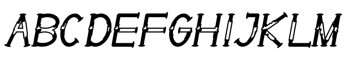 The Western Italic Font LOWERCASE