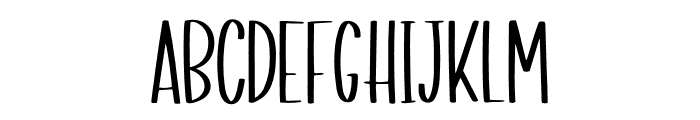 The Willow Tree Font UPPERCASE