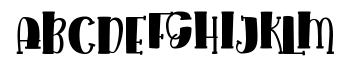 The Witchers long bold Regular Font UPPERCASE