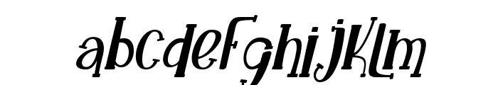 The Witchers long italic Regular Font LOWERCASE