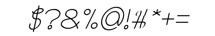 The Wizzard Italic Font OTHER CHARS