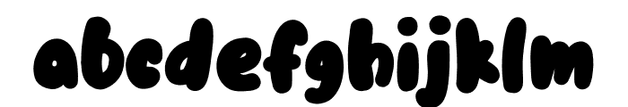 The bubble Regular Font LOWERCASE
