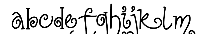 The rushina Regular Font LOWERCASE