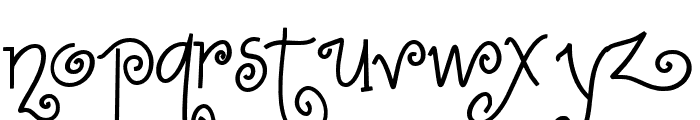 The rushina Regular Font LOWERCASE