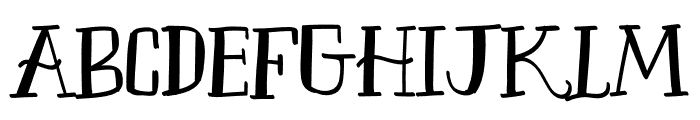 TheBakersNight Regular Font LOWERCASE
