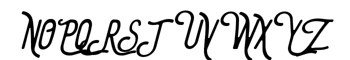 TheBangles-Italic Font UPPERCASE