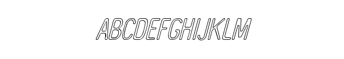 TheBanglesOutline-Italic Font LOWERCASE