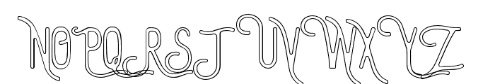 TheBanglesOutline-Regular Font UPPERCASE