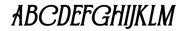 TheBarstain-Oblique Font UPPERCASE