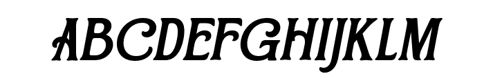 TheBarstain-Oblique Font LOWERCASE