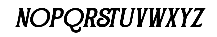 TheBarstain-Oblique Font LOWERCASE